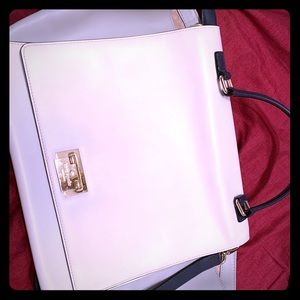 Cream, gray and navy blue Kate Spade bag (sold)